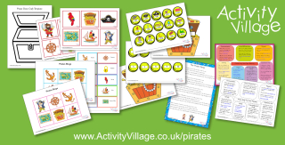 New Pirate Crafts, Games and Other Printables