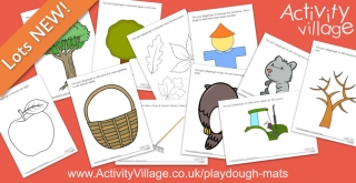 New Playdough Mats for Autumn and Harvest
