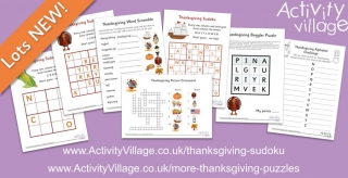 New Puzzles to Keep the Kids Busy this Thanksgiving