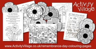 New Remembrance Day Colouring Pages