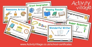 Adding to our Printable Certificates...