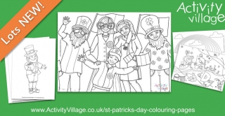 New St Patrick's Day Colouring Pages