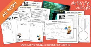New Stephen Hawking Biography, Worksheets and Printables for Kids