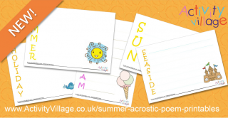 New Summer Acrostic Poem Printables