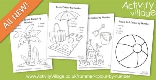 New Summer Colour by Number Pictures for a Range of Ages