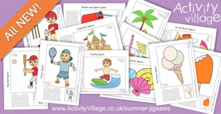New Summer Jigsaws - A Quick and Easy Printable Activity