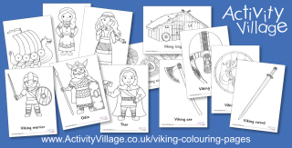 New Viking Colouring Pages