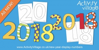 New Year Display Numbers for 2018