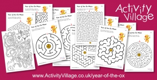 New Year of the Ox Mazes