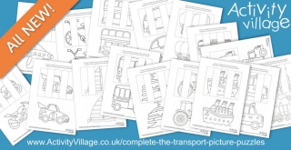 Our New Complete the Transport Picture Puzzles Cover a Range of Ages...