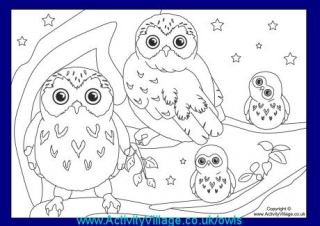 More Owls at Activity Village!