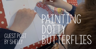 Guest Post - Painting Dotty Butterflies