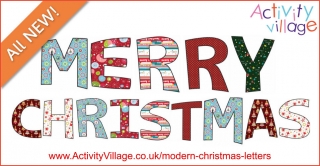Print Out These Large Letters to Make a Merry Christmas Display