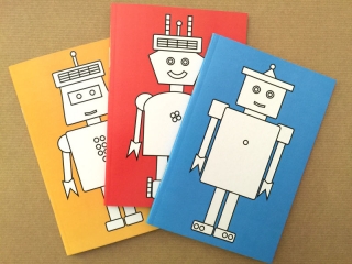 New Robot Colouring Notebooks In Our Shop