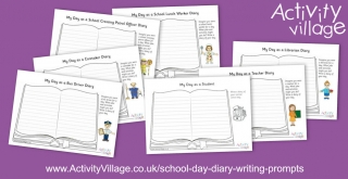 School Day Diary Writing Prompts