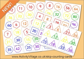 New Skip Counting Cards for Times Tables Fun