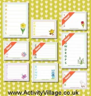 New Spring Acrostic Poem Printables