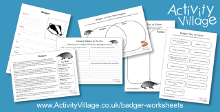 Topping Up Our Badger Worksheets