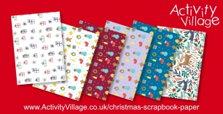 Topping Up Our Christmas Scrapbook Paper Pages
