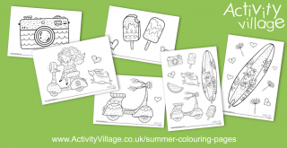 Topping Up Our Summer Colouring Pages