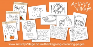 Topping Up Our Thanksgiving Colouring Pages...