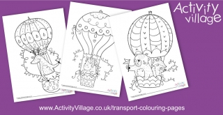 Topping Up Our Transport Colouring Pages...