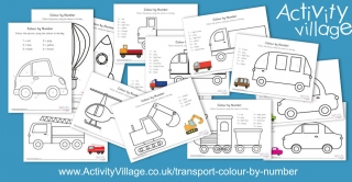 Fun with Transport Colour by Number...
