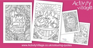 Two New Colouring Quotes To Make You Smile