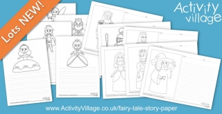 Two New Sets of Fairy Tale Character Story Paper to Suit a Range of Ages