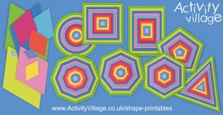 Useful Shape Printables for Learning and Crafty Activities