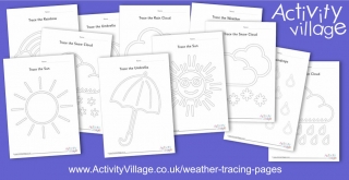 Fun New Weather Tracing Pages