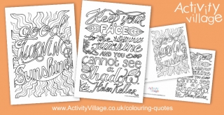 Welcome Sunshine With This Week's Colouring Quotes