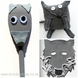 A Collection of Wolf Crafts..