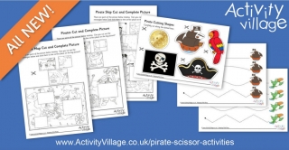 Younger Children Will Enjoy Some Cutting Practice With Our New Pirate Scissor Activities
