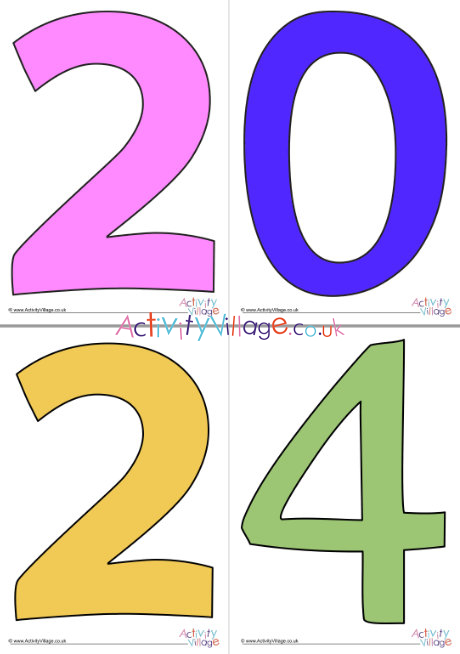 2024 Display Numbers - Colours