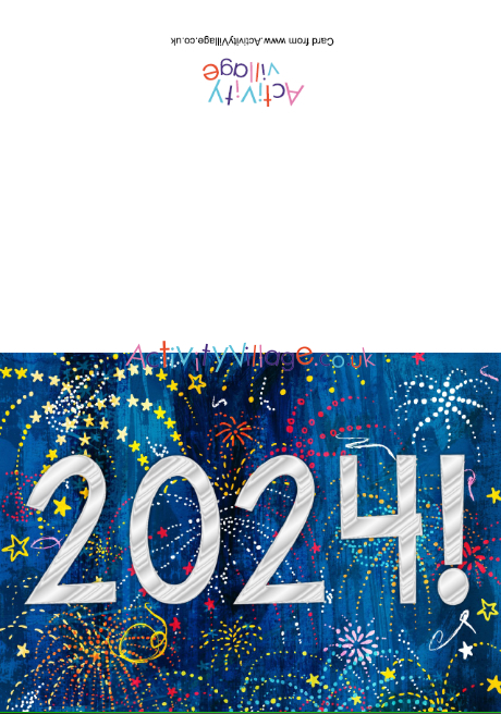 2024 Fireworks Card - A5