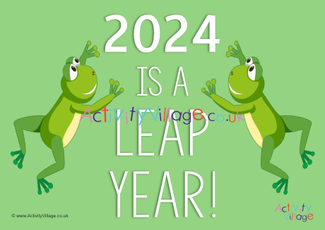 2024 Is A Leap Year Poster