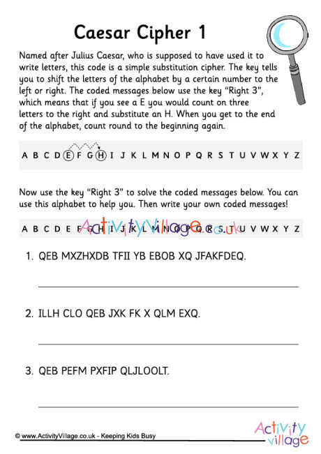 3 Caesar Cipher Challenges