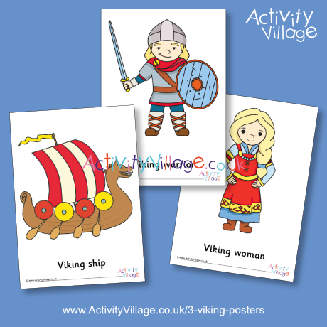3 Viking posters