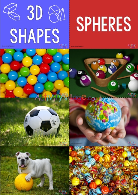 3D shapes photographic slideshow