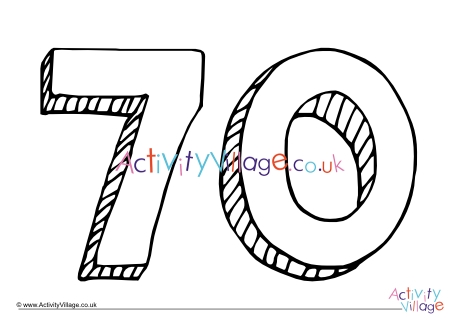 70 colouring page