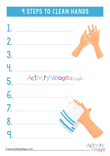 9 steps to clean hands fill in the blanks 9 steps to clean hands fill in the blanks