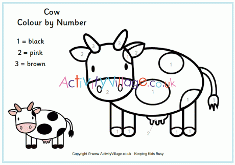Cow colour by numbers