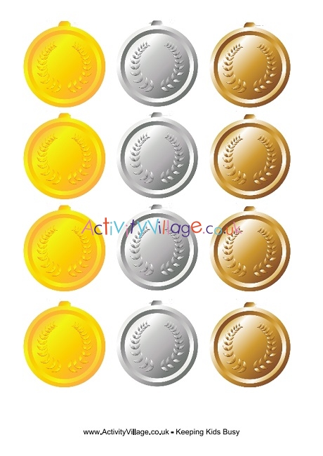 Olympic medals to print