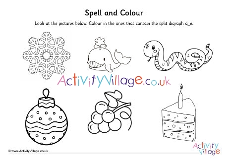 A E Split Digraph Spell And Colour