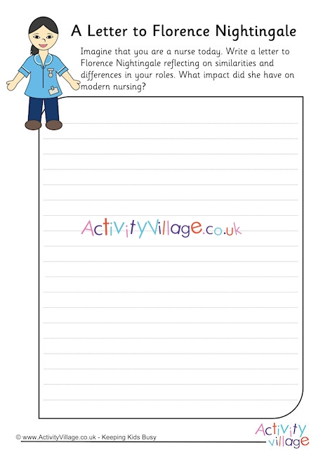 A Letter To Florence Nightingale Worksheet 2