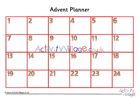 Advent Planner