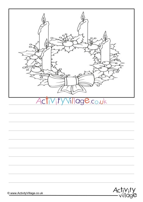 Advent wreath story paper 