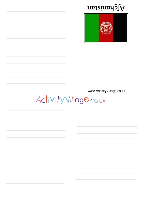 Afghanistan booklet