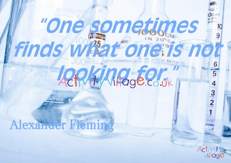 Alexander Fleming Quote Poster
